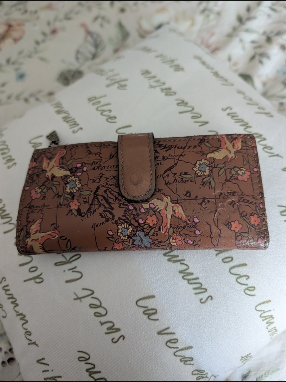 Patricia Nash Brown Floral Continental Wallet - Women